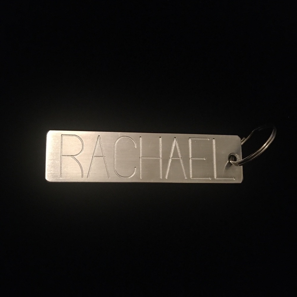 Metal Aluminum Alloy RACHAEL Keychain - Picture 2 of 6